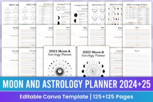 Moon and Astrology Planner 2024+25 Canva Graphic KDP Interiors By Mustafiz 1