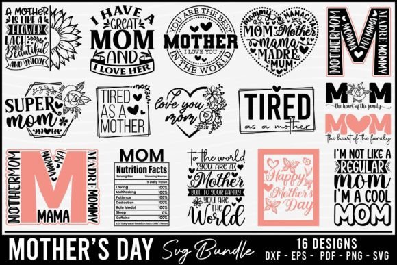 Mother's Day Svg Bundle Graphic Crafts By BeeCraftR
