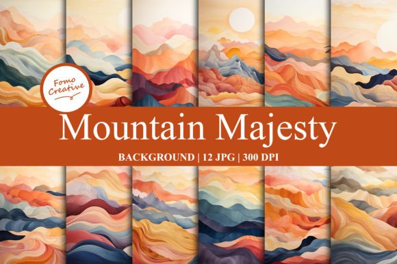 Mountain Majesty Grafika Tła Przez Fomo Creative