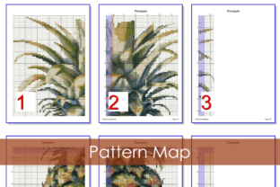 Pineapple Cross Stitch PDF Pattern Gráfico Padrões de Ponto Cruz Por Simone Balman Art 5