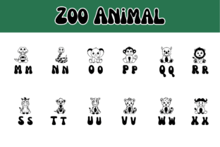 Zoo Animal Dingbats Font By Chonada 3