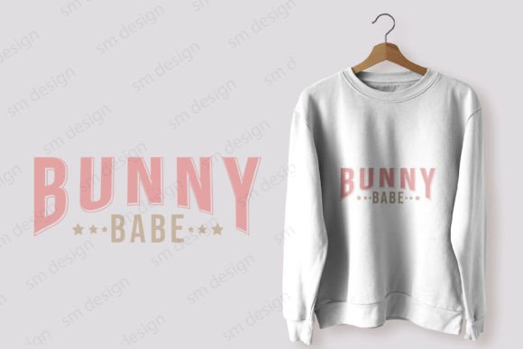 Bunny Babe SVG T Shirt Design Gráfico Manualidades Por Trendy T shirt Store