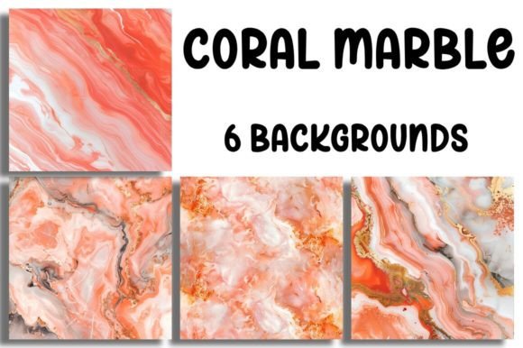 Coral Marble Background Gráfico Fondos Por unlimited art