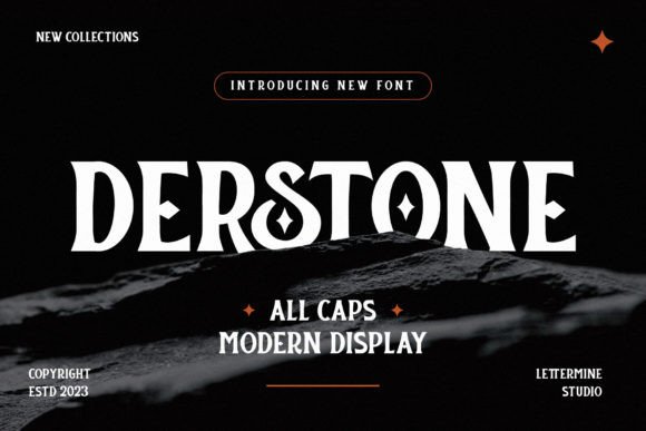 Derstone Display Font By Lettermine