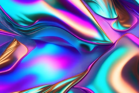 Holographic Glossy Foil Background Graphic Backgrounds By Forhadx5