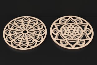 Laser Cut Mandala Coaster Svg Files Graphic 3D SVG By ThemeXDigital 6