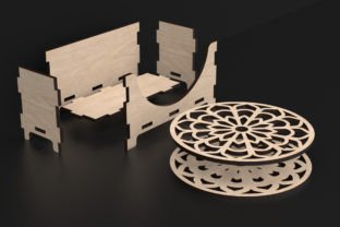 Laser Cut Mandala Coaster Svg Files Graphic 3D SVG By ThemeXDigital 9