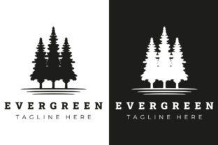 Cedar, Cypress, Pinus Logo Vector Gráfico Logotipos Por rojafaizm