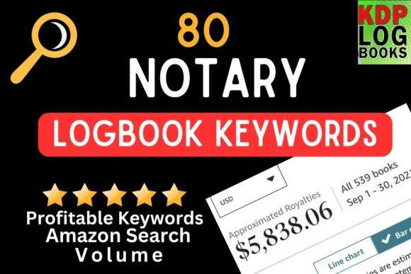 Notary Logbook Keywords Amazon KDP Graphic KDP Keywords By Nancy's Design Hub