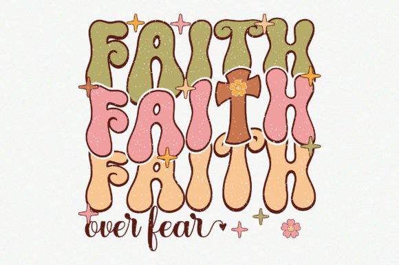 Faith over Fear Sublimation Graphic Crafts By Craft Artist