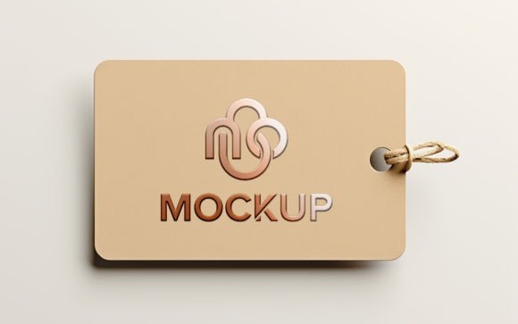 Logo Mockup on Light Brown Wood Placard Graphic Product Mockups By Harry_de