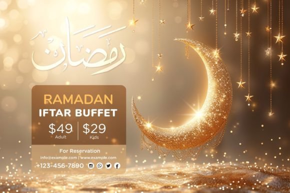 Ramadan Iftar Buffet Banner Design Graphic Social Media Templates By shahsoft