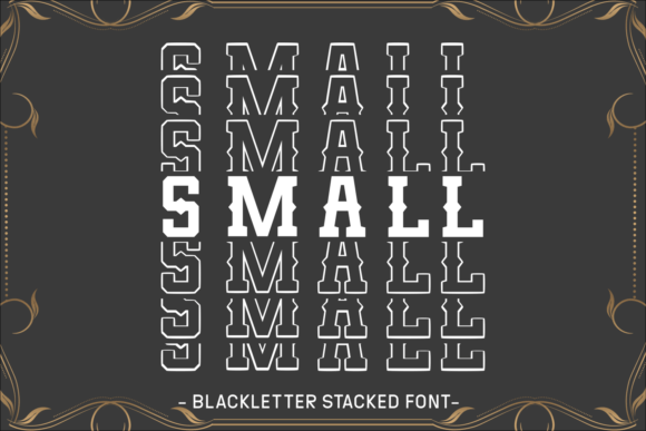 Small Blackletter Font By Ade (7NTypes)