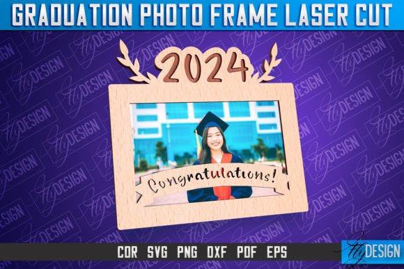 Graduation Photo Frame Laser Cut | CNC Graphic Crafts By flydesignsvg