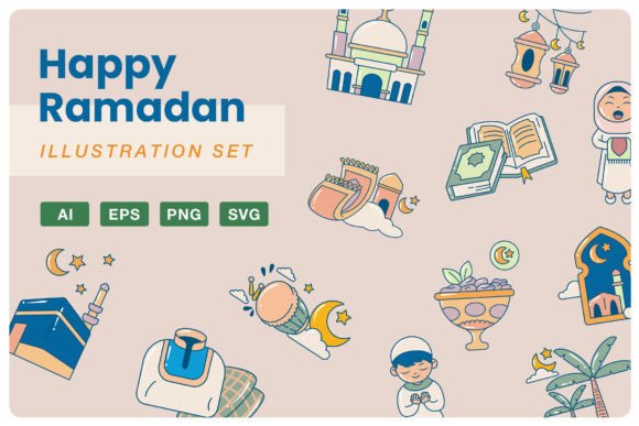 Ramadan Kareem Illustration Graphic Illustrations By Blancalab Studio