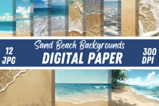 Sand Beach Backgrounds Digital Papers Grafik Hintegründe Von Creative River 1