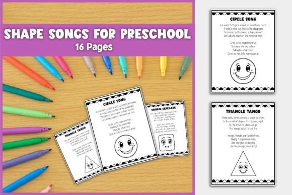 Shape Songs Early Math Explo for PreK-K Graphic PreK By TheStudyKits