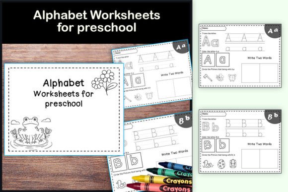 ABC Tracing Coloring & Writing for Pre-K Afbeelding Groep 1 Door TheStudyKits