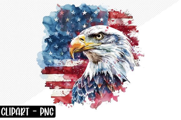 American Eagle Flag Clipart Design Graphic Crafts By crative8112