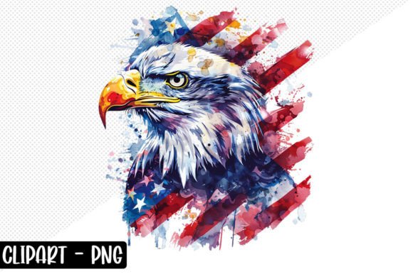 American Eagle Flag Clipart Design Graphic Crafts By crative8112