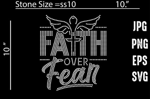 Faith over Fear Grafik Plotterdateien Von Vector Art