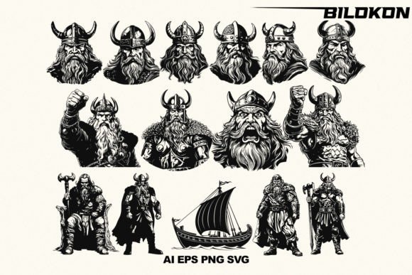Viking SVG Bundle Graphic Crafts By BilokonSvg