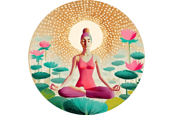 Yoga, Seated Woman Grafika Przezroczyste pliki PNG AI Przez susabe-design