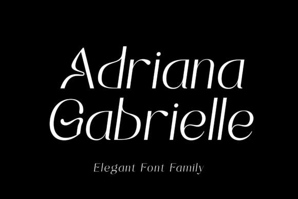 Adrianna Gabrielle Sans Serif Font By Grezline Studio