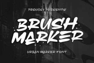 Brush Marker Polices d'Affichage Police Par Blankids Studio 1
