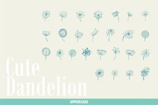 Cute Dandelion Dingbats Font By onoborgol 2