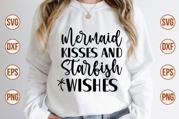 Mermaid Kisses and Starfish Wishes SVG Illustration Artisanat Par nazrulislam405510
