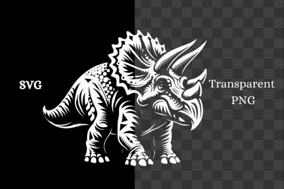 Triceratops Dinosaur Bundle PNG SVG Gráfico Generadores de Escena Por Lara' s Designs