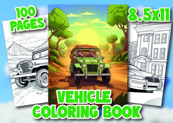 Vehicle Coloring Pages for Adults Graphic Coloring Pages & Books Adults By JSS GLOBAL IT