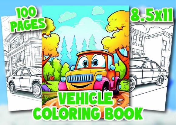 Vehicle Coloring Pages for Kids Graphic Coloring Pages & Books Kids By JSS GLOBAL IT