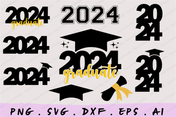 2024 Graduation Cap Graphic Crafts By NetArtStudio