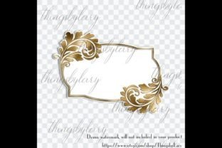 Gold Black White Royal Labels Frames Illustration Objets Graphiques de Haute Qualité Par ThingsbyLary 7