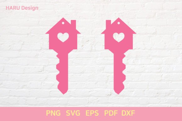 House Key Earring Graphic Crafts By HARUdesign