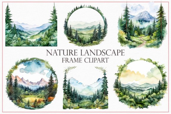 Nature Landscape Frame Graphic AI Transparent PNGs By Mehtap Aybastı
