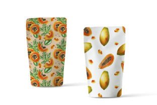 Papaya Seamless Patterns Afbeelding Papieren Patronen Door Navenzeles 5