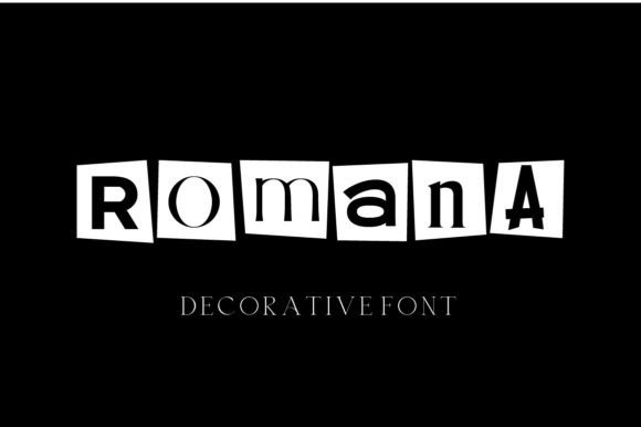 Romana Decorative Font By gunaloe12