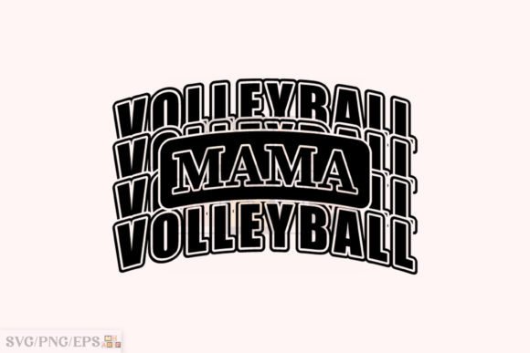 Volleyball Mam SVG, Baseball Mom Varsity Graphic T-shirt Designs By mh_arif