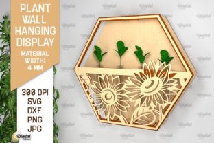 Plant Wall Hanging Display SVG Bundle Graphic 3D SVG By Digital Idea 6