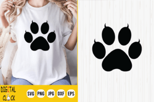 Cat Paw Print Design SVG File Grafik Plotterdateien Von Digital Click Store 1