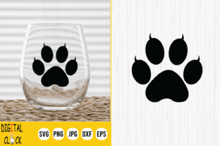 Cat Paw Print Design SVG File Grafik Plotterdateien Von Digital Click Store 3