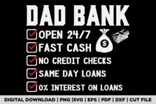 Dad Bank T-shirt Grafica Design di T-shirt Di POD Graphix