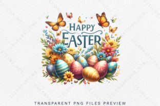 Easter Illustration with Flower Egg PNGs Graphic AI Illustrations By CelebrationsBoxs 4