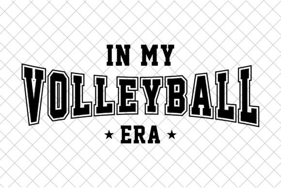 In My Volleyball Era, Sport Game Day SVG Graphic T-shirt Designs By createaip