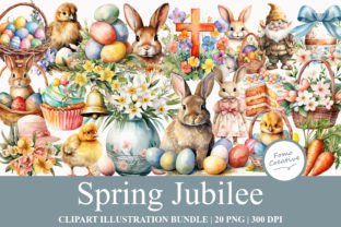 Spring Jubilee Clipart Afbeelding Afdrukbare Illustraties Door Fomo Creative 1