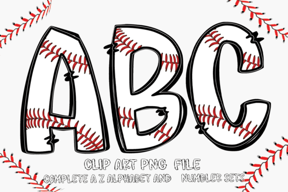 Baseball PNG Font Graphic Crafts By Abell Design