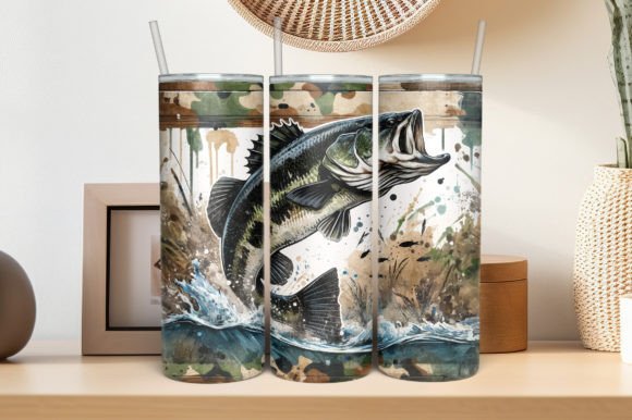Fishing Tumbler Sublimation PNG Design Graphic Print Templates By TheWhimsySubHub